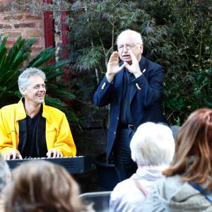 Erik Orsenna et son pianiste Philippe Lecointre