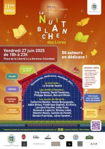 Affiche Nuit Blanche des Livres 2025