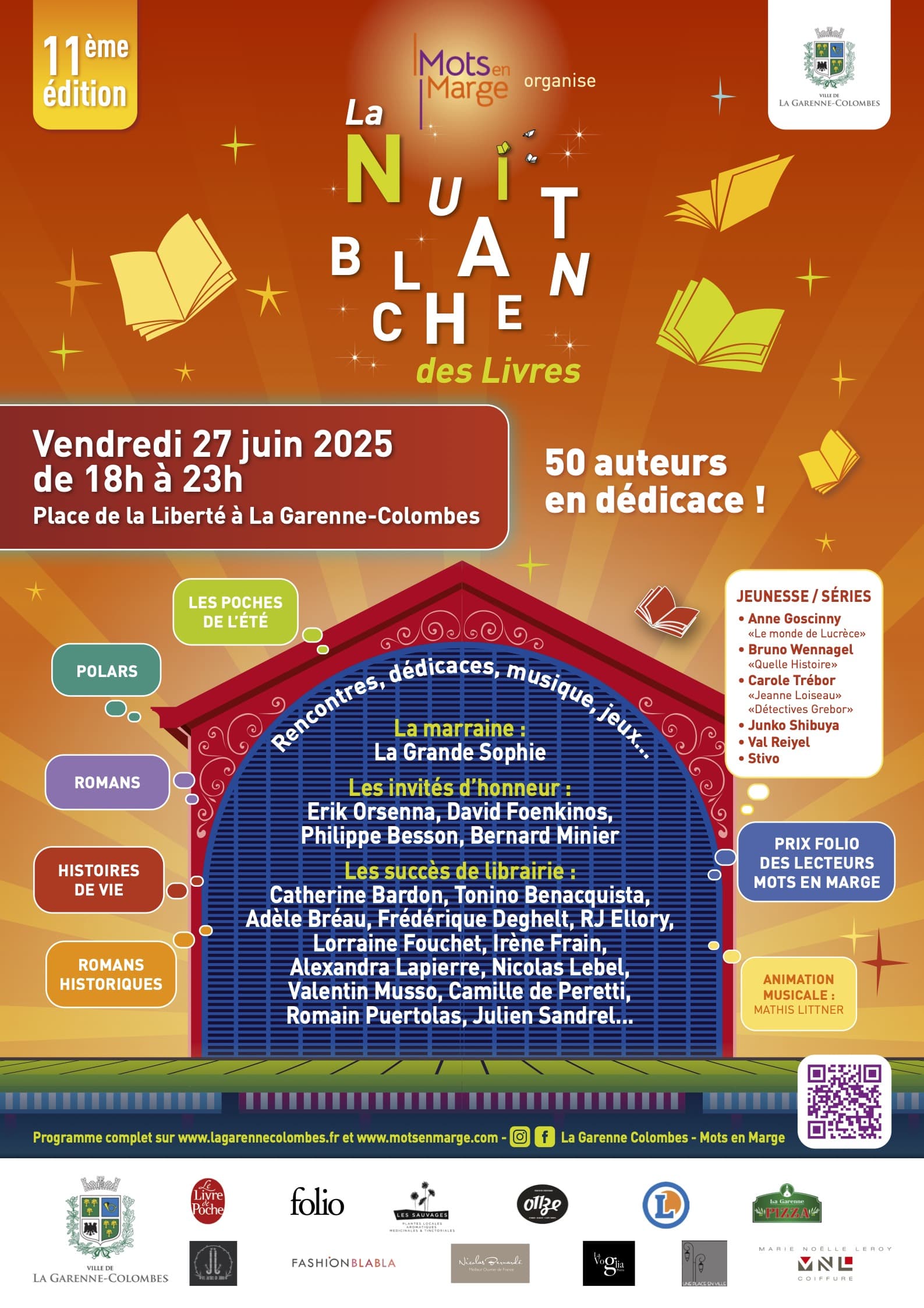 Affiche Nuit Blanche des Livres 2025